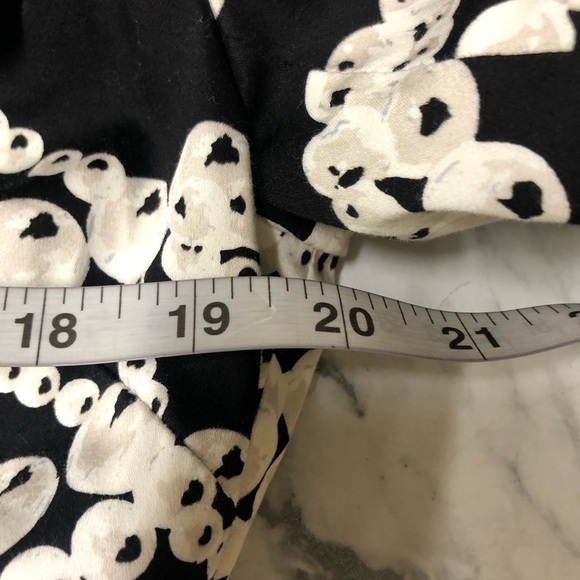 apostrophe Black White Pearl Necklace Print Trench Style Jacket Size M - Picture 5 of 6